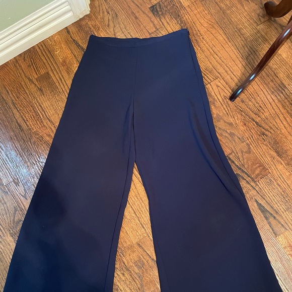 Wide leg navy Trina Turk pants - Picture 3 of 8